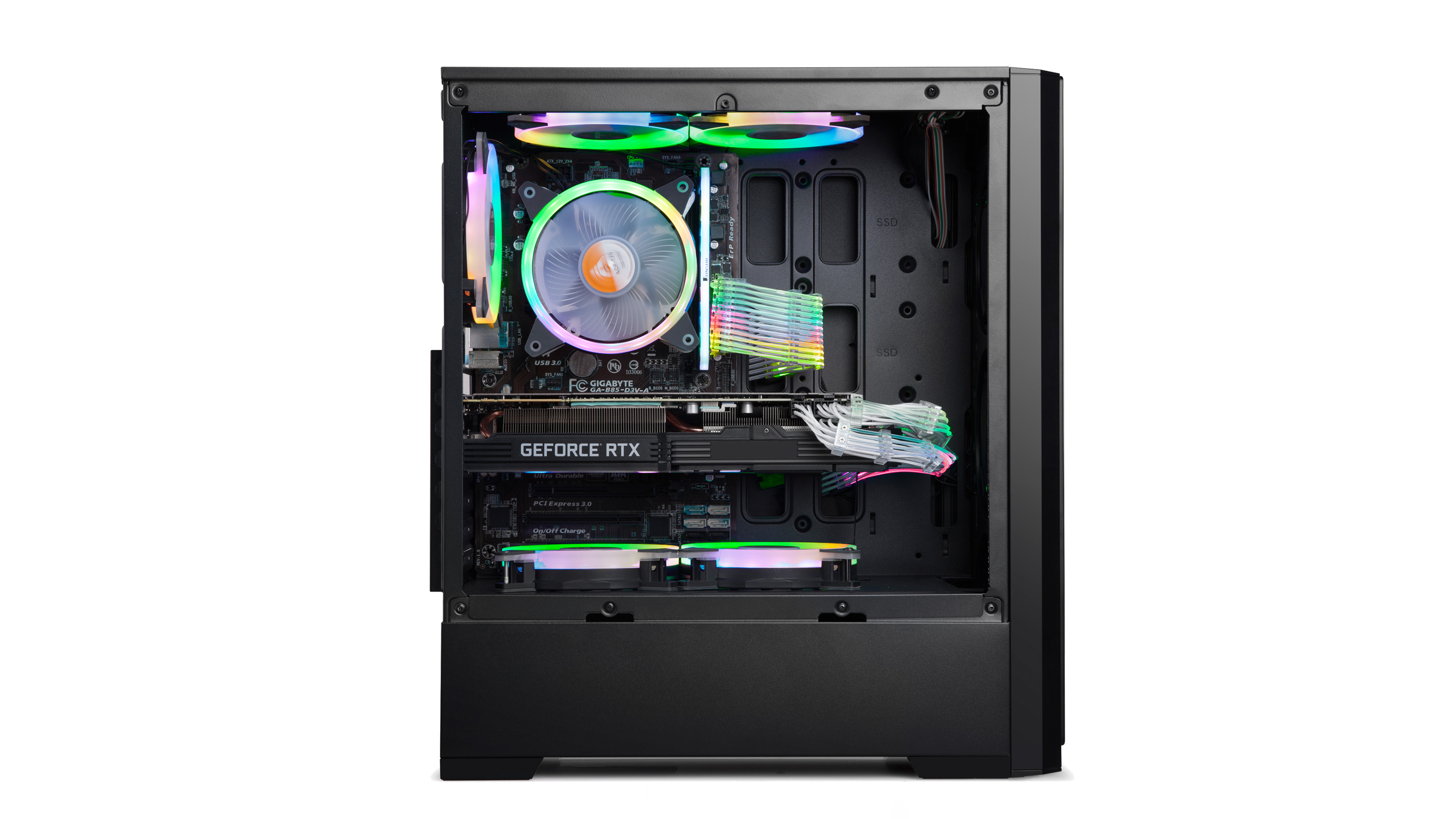 Gabinete Gamer Sentey T X Fan Rgb Tm Sf Mym Computacion Gaming