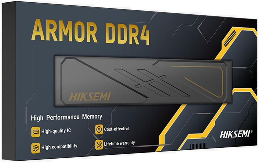 MEMORIA RAM DDR4 8GB HIKSEMI 3200MHZ ARMOR BLACK HSC408U32D2