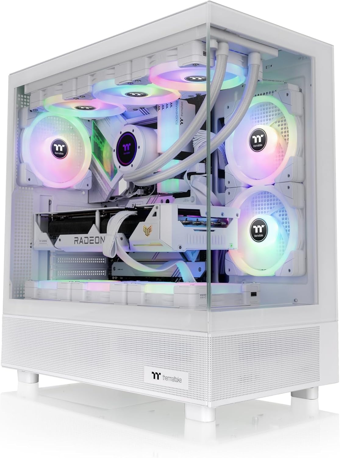 GABINETE GAMER THERMALTAKE VIEW 270 PLUS X3 FAN ARGB SNOW WHITE CA-1Y7-00M6WN-01