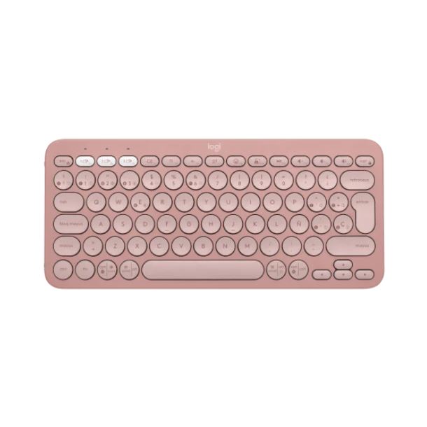 PERIFERICOS TECLADO BLUETOOTH LOGITECH PEBBLE KEYS 2 K380S ROSA 920-011785