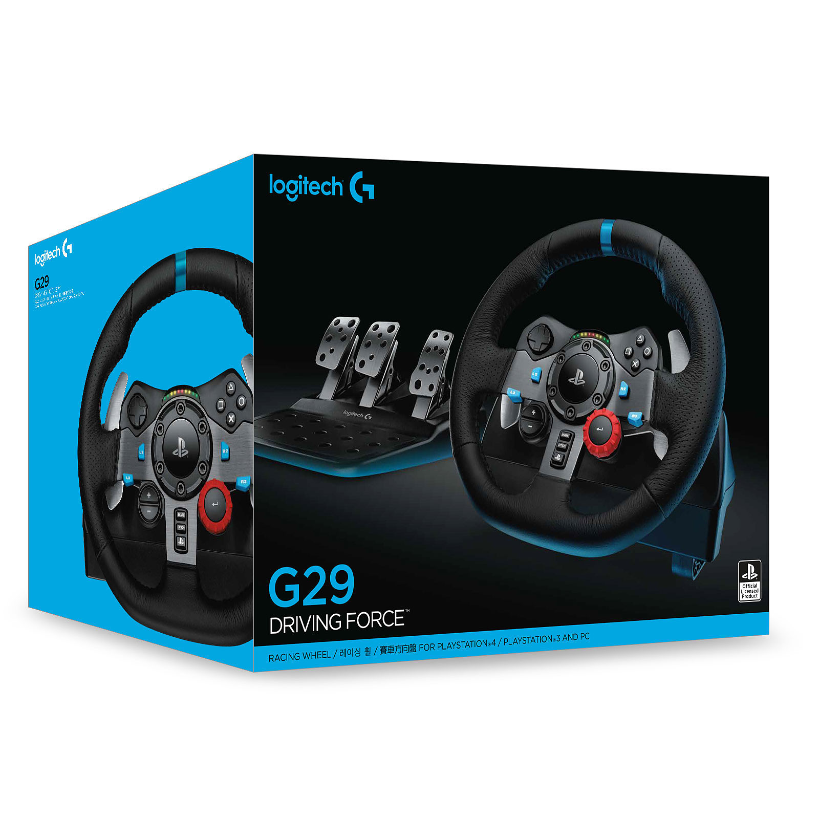 PERIFERICOS VOLANTE + PEDALERA LOGITECH G29 DRIVING FORCE PC/PS3/PS4/PS5 941-000111