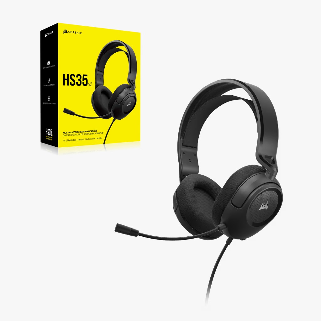 Perifericos Auricular Corsair HS35 V2 Carbon Gamer CA-9011377-NA