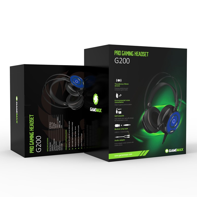 Perifericos Auricular Gamemax HG200