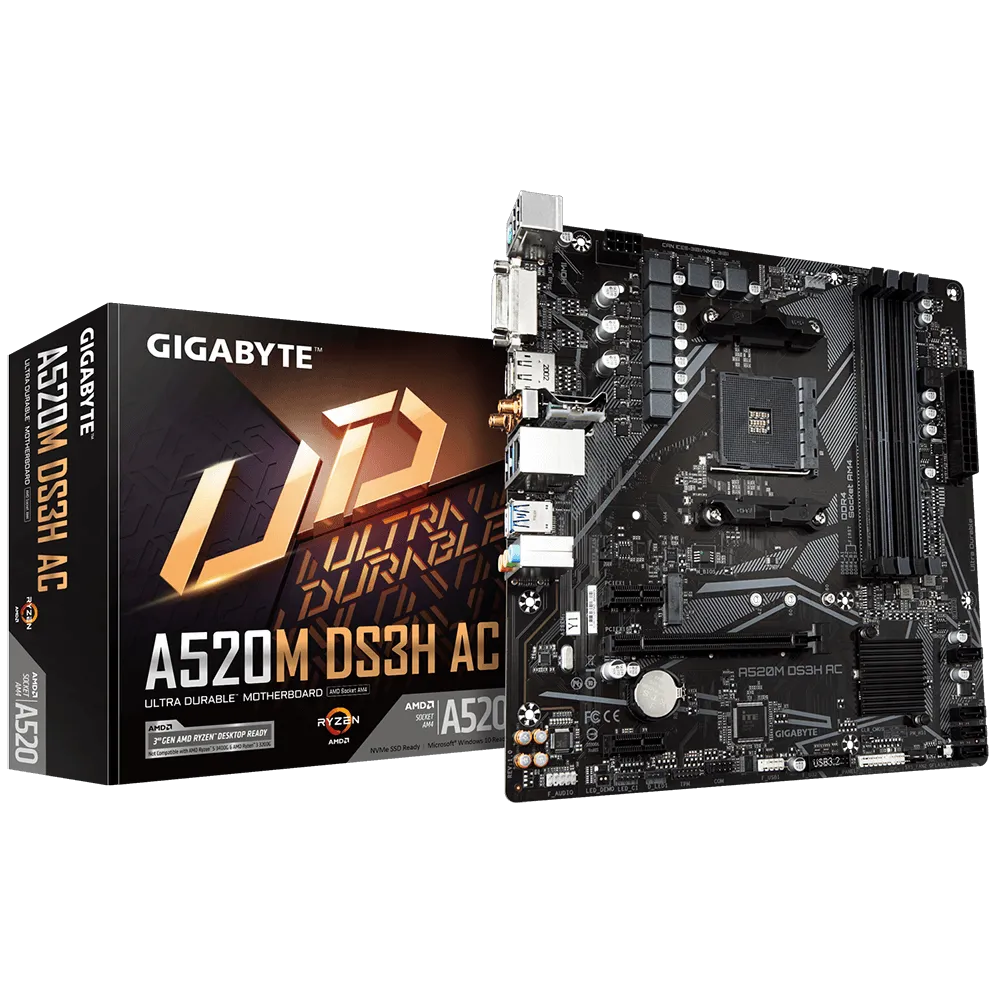 Motherboard Amd Gigabyte A520M DS3H AC AM4