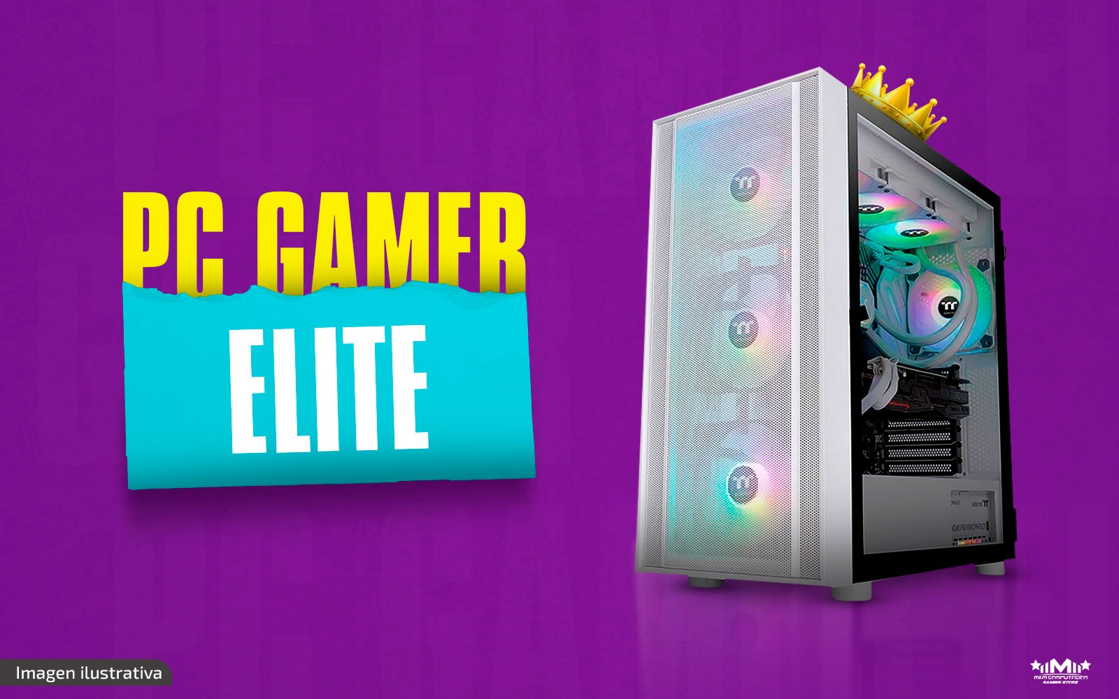 PC ARMADA GAMER ELITE RYZEN 7 8700F /RX 7600 8GB /B650M /16GB /480GB /GABINETE /FUENTE 650W 80P
