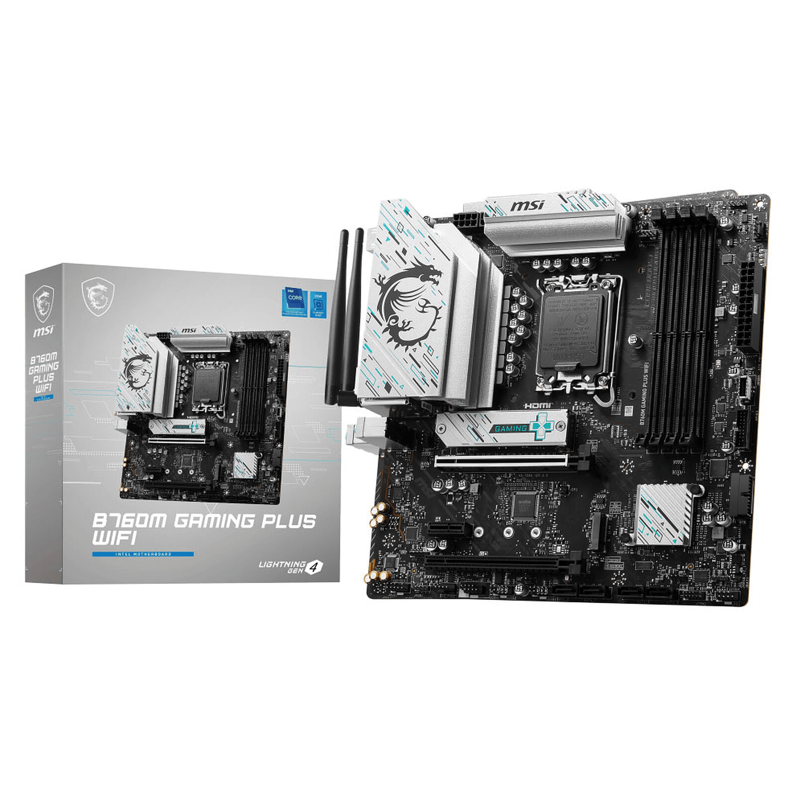 MOTHERBOARD INTEL MSI B760M GAMING PLUS WIFI DDR5 S1700