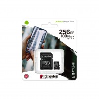 ALMACENAMIENTO MICROSD KINGSTON 256GB CANVAS SELECT 100MB/S SDCS2/256GB