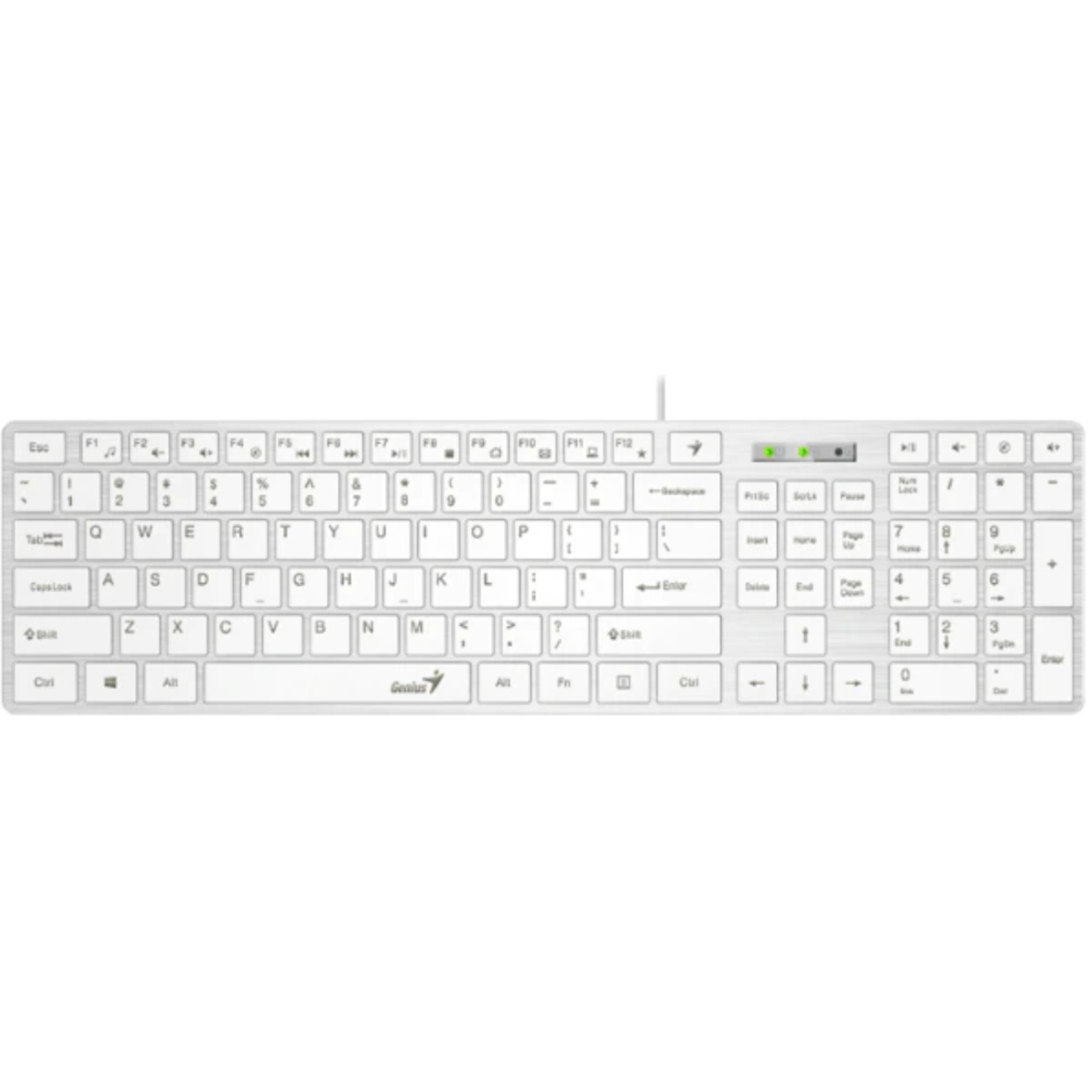 Periféricos Teclado USB Genius White SlimStar 126