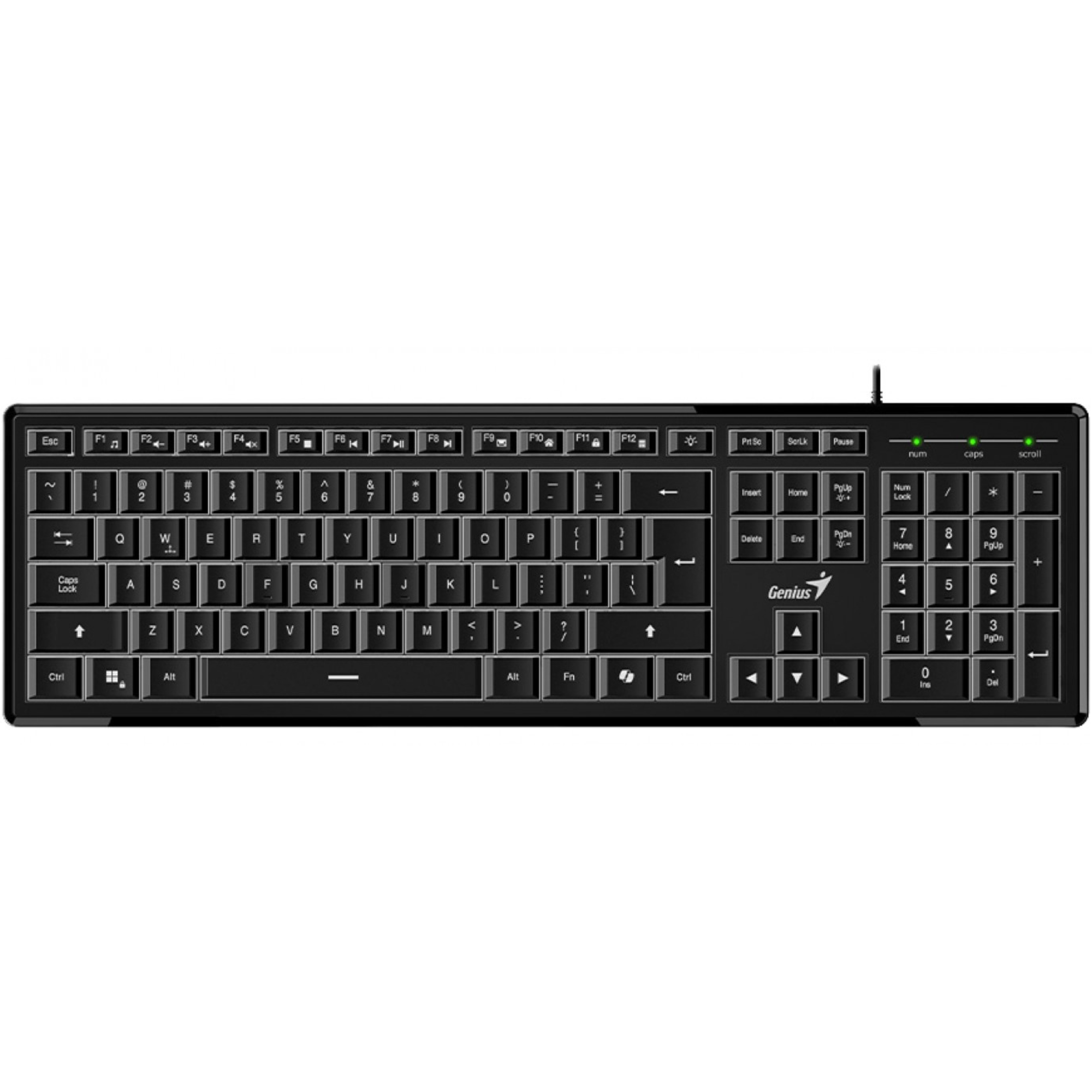 Periféricos Teclado USB Genius Retroiluminados Black SlimStar 820