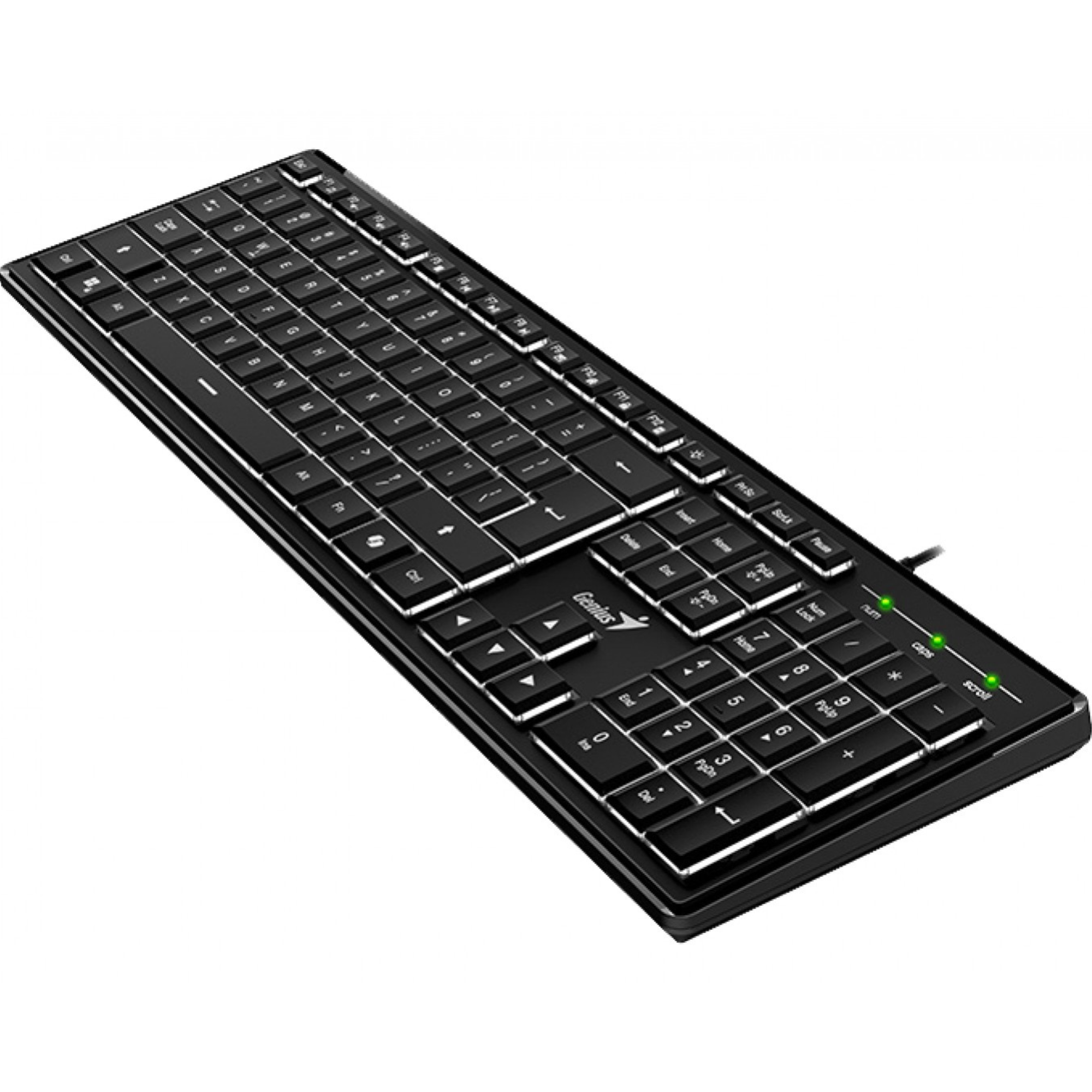 Periféricos Teclado USB Genius Retroiluminados Black SlimStar 820