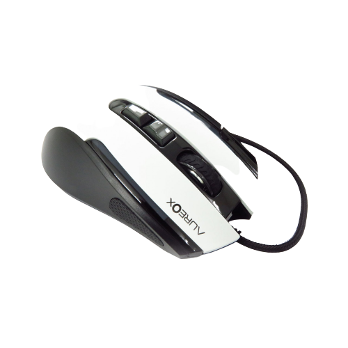 Periféricos Mouse Gamer Aureox Lasersight Gaming Rgb White 4.8K Dpi Gm400w