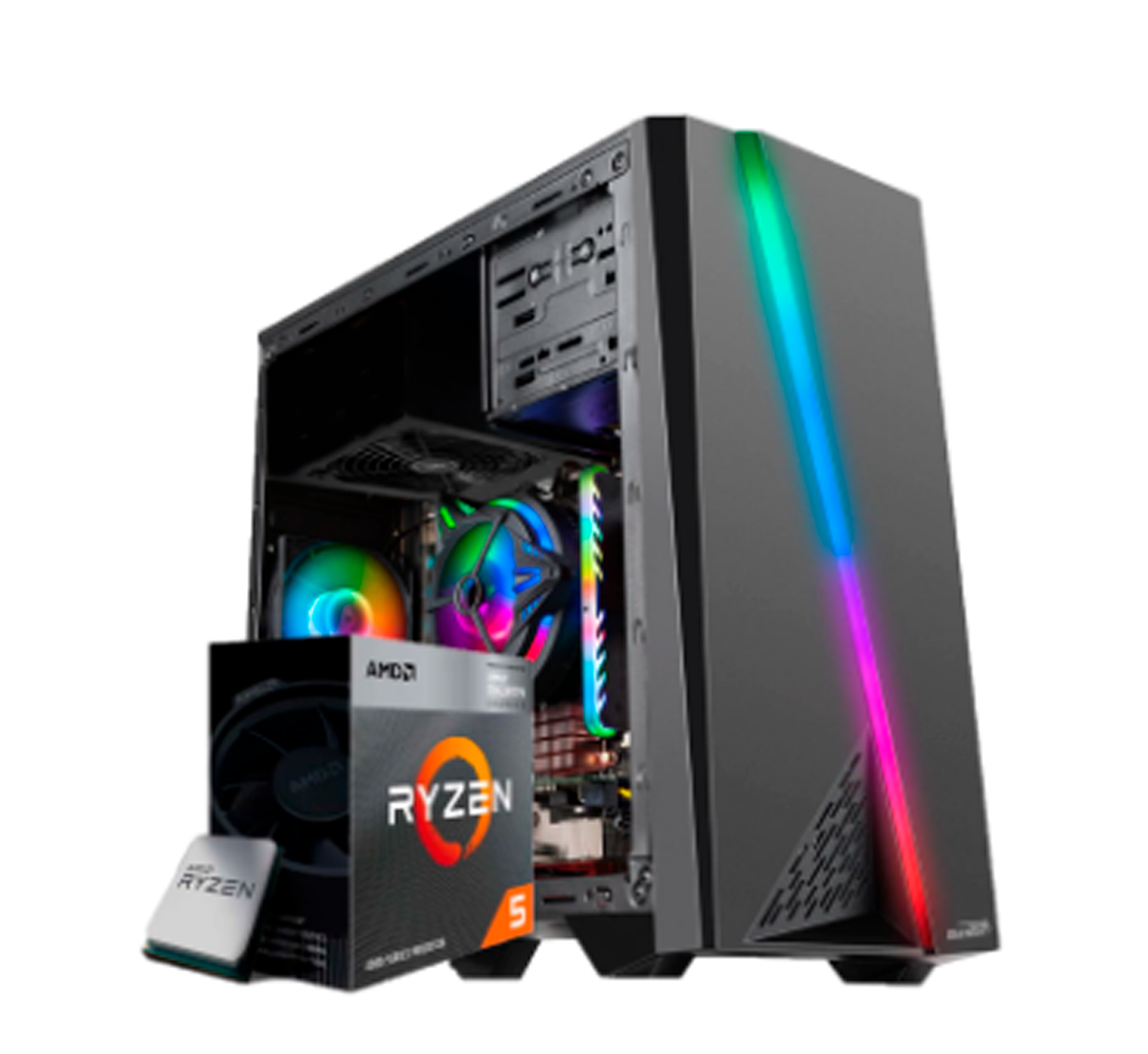 PC GAMER RYZEN 5 5600GT+16GB RAM+SSD 240GB+MOTHER A520M+ F10 SENTEY