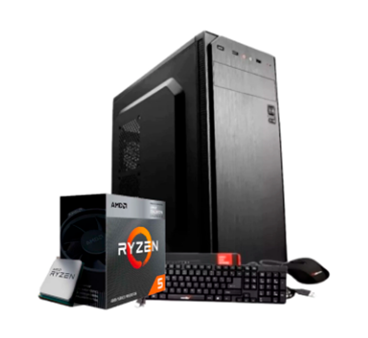 PC GAMER RYZEN 5 4600G+16 GB RAM+SSD 240GB+MOTHER A520M+GABINETE KIT