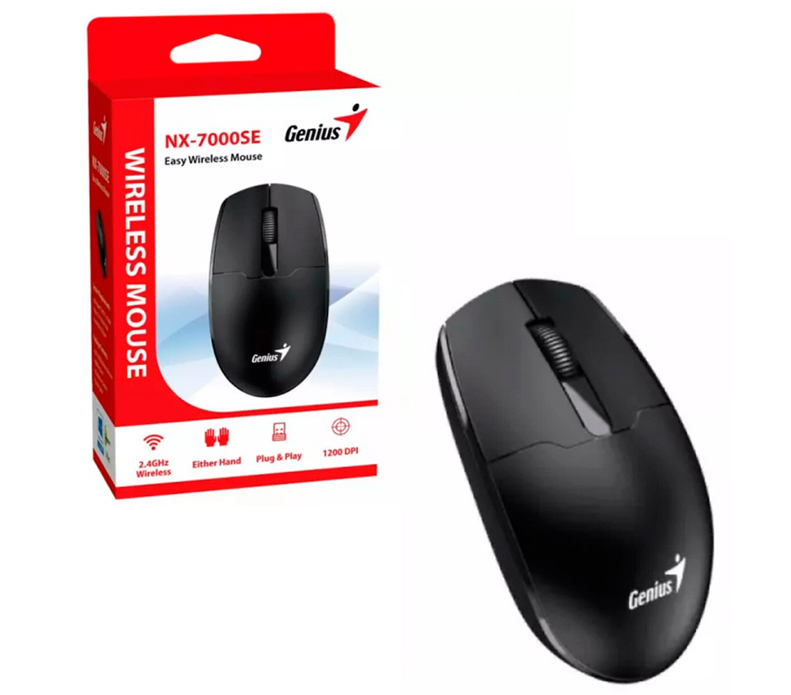MOUSE GENIUS NX-7000SE BLACK WIRELESS