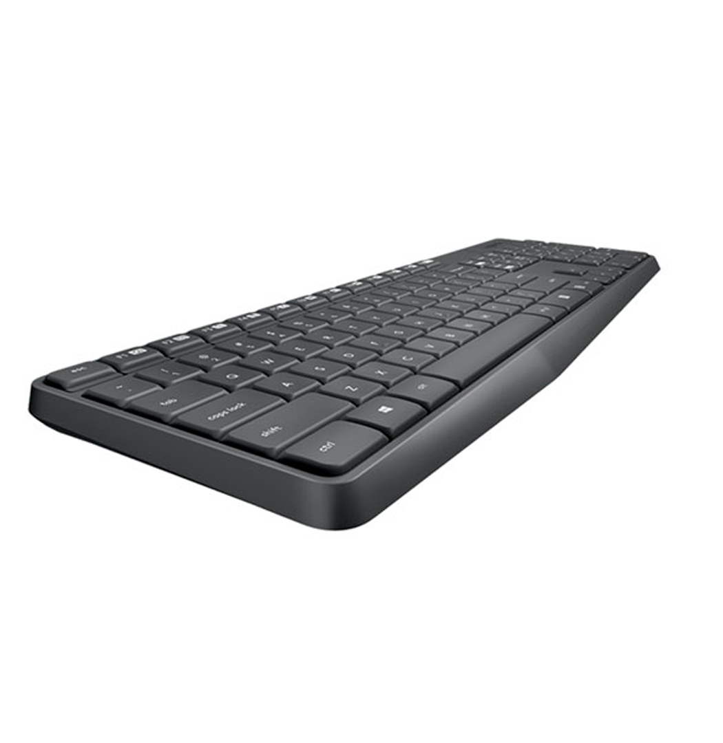 COMBO TECLADO Y MOUSE WIRELESS LOGITECH MK235 GRIS