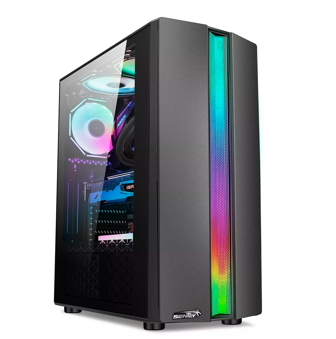 GABINETE ATX SENTEY S20 SF RGB USB 3.0 LATERAL ACRILICO