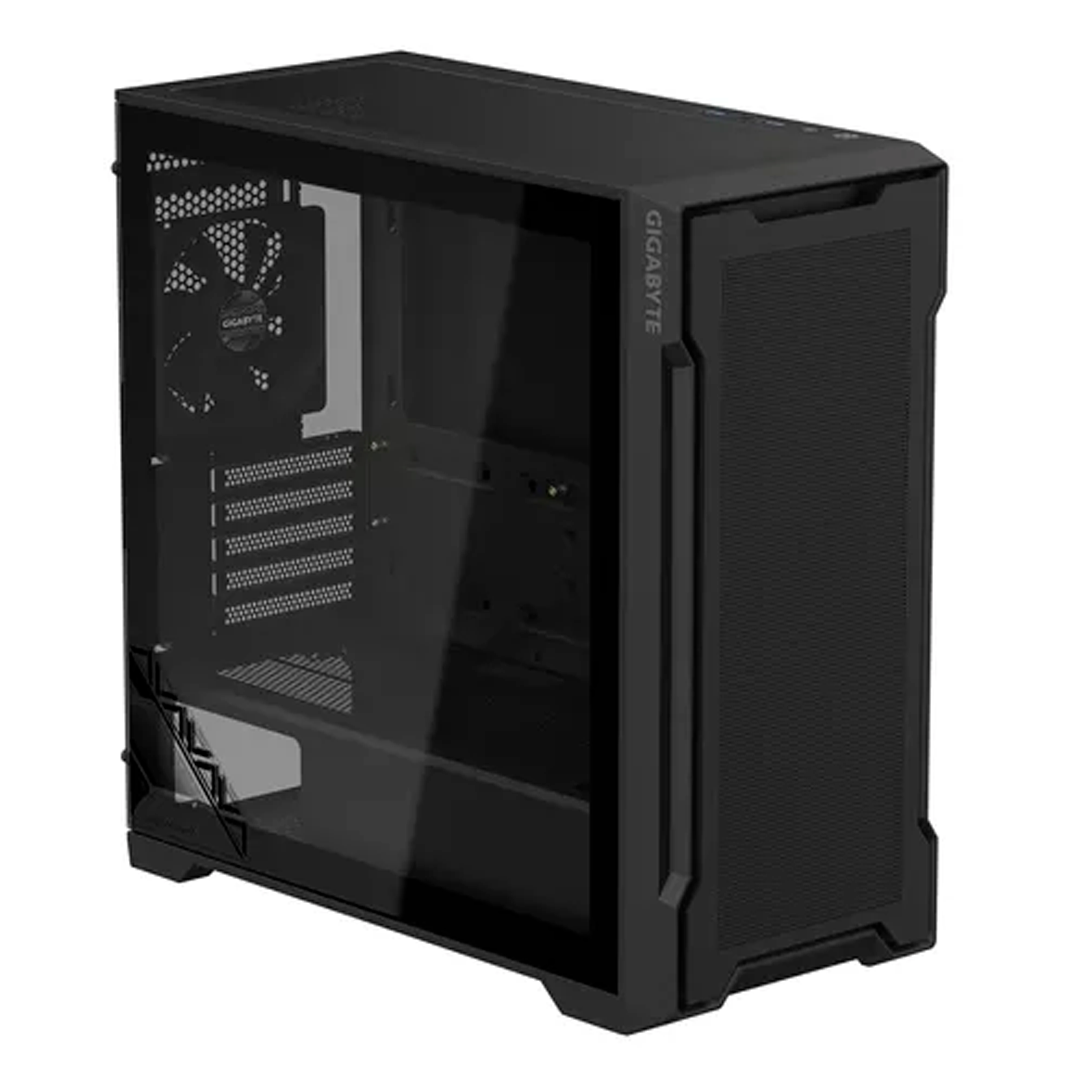 GABINETE MICRO ATX GIGABYTE  C102G  BLACK  MESH FRONTAL VT LATERAL  2x120mm