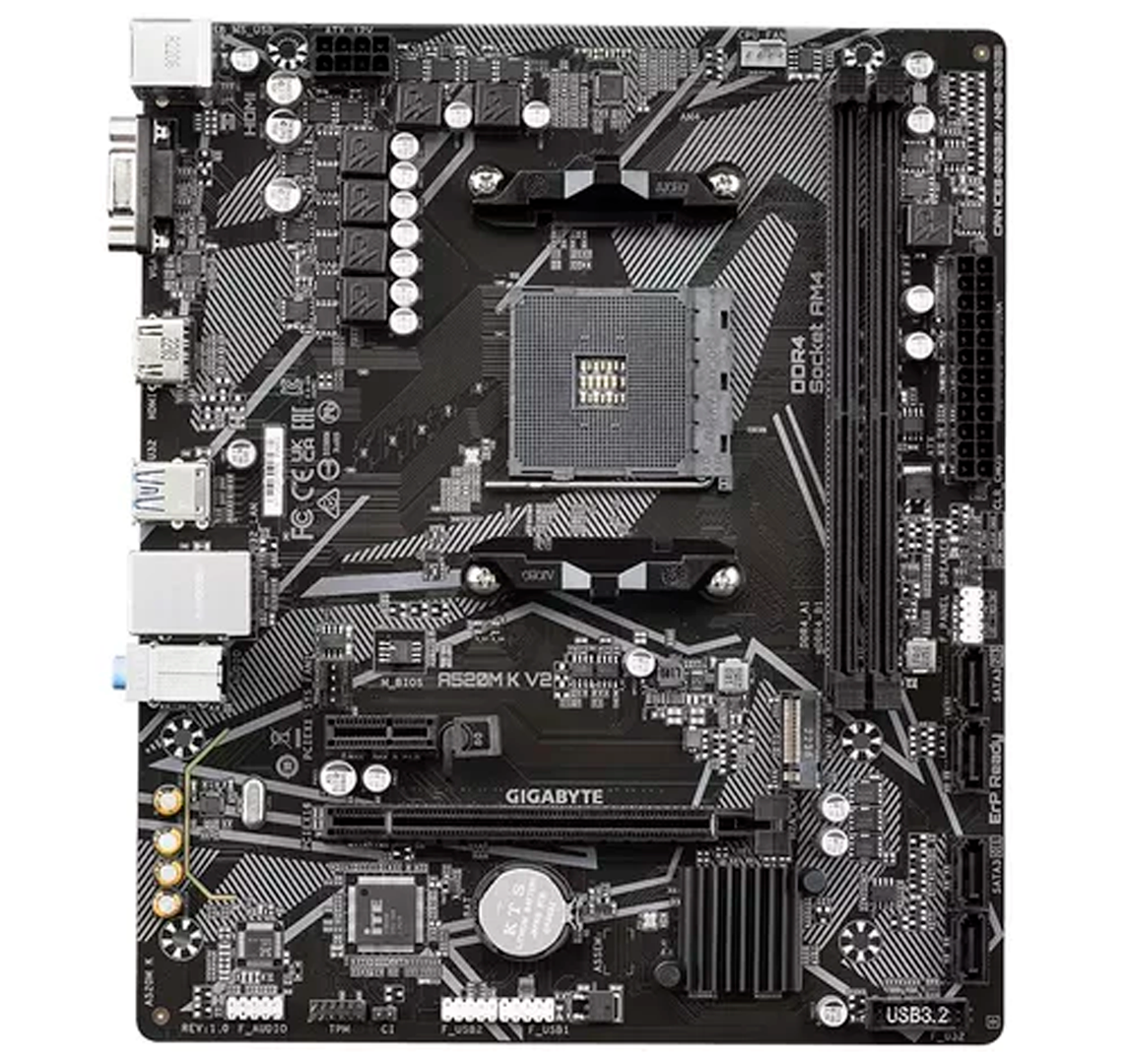 MOTHER GIGABYTE (AM4) A520M K V2 1.1  DDR4