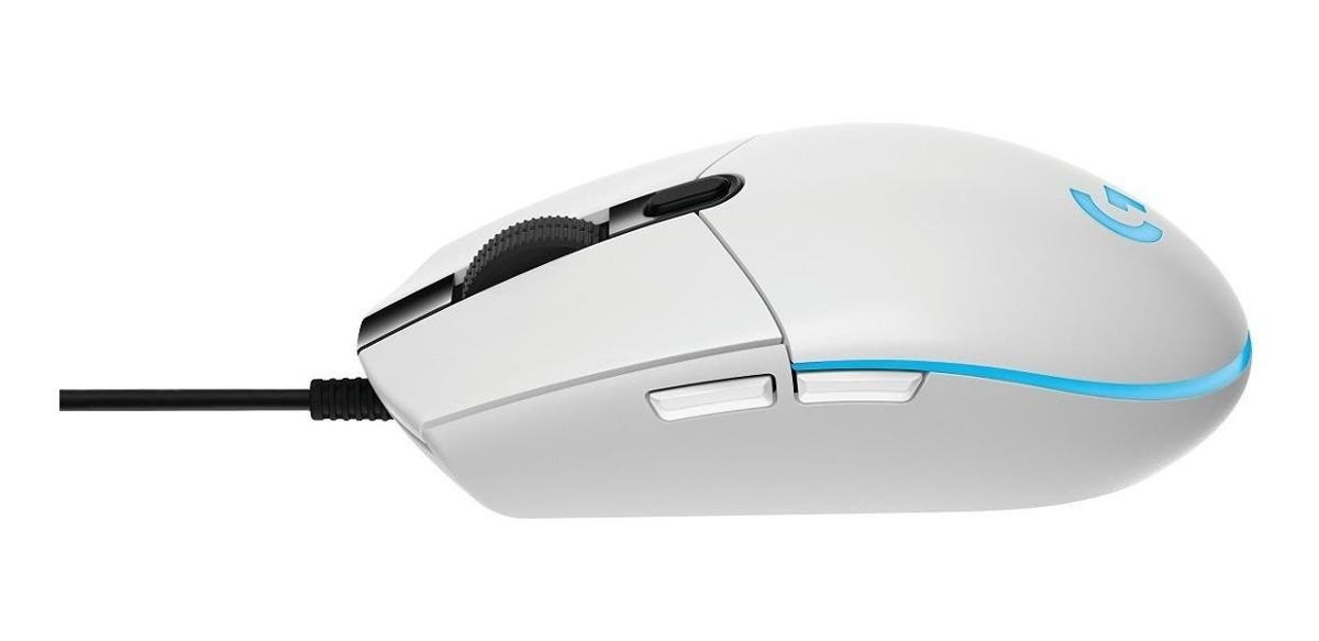 Mouse Logitech G203 Lightsync White