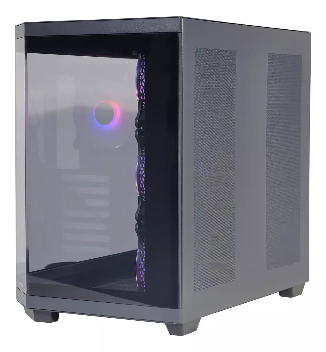 Gabinete Gamer Solarmax Cm-b950 Black Con 4 Fans Argb