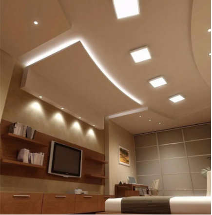 Panel Plafón Led 12W Exterior Cuadrado Blanco Cálido Akai.