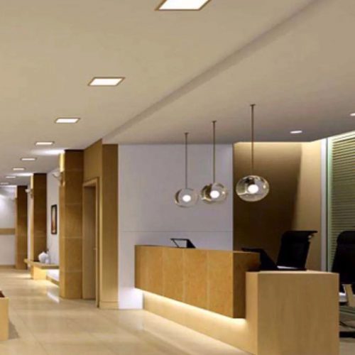 Panel Plafón Led 18w Empotrar Cuadrado Blanco Cálido Akai