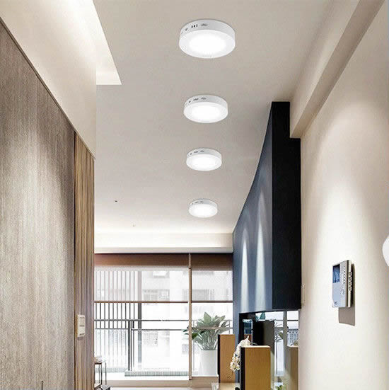 Panel Plafón Led 18W Exterior Redondo Blanco Frío Akai