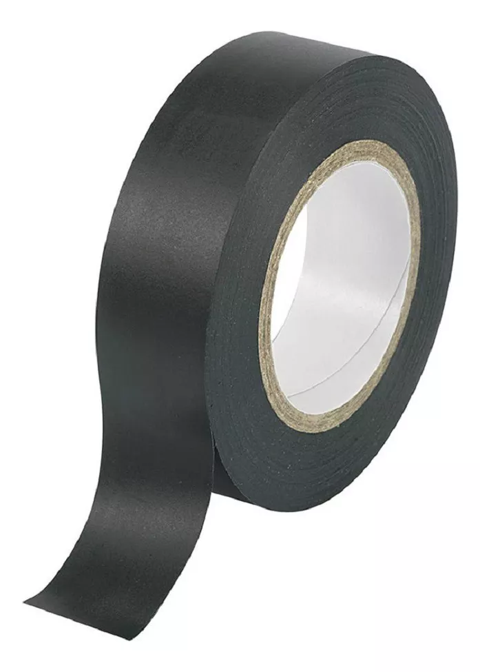 Cinta Aisladora Negra Liso Pvc 17mm X 6.4m Aislante