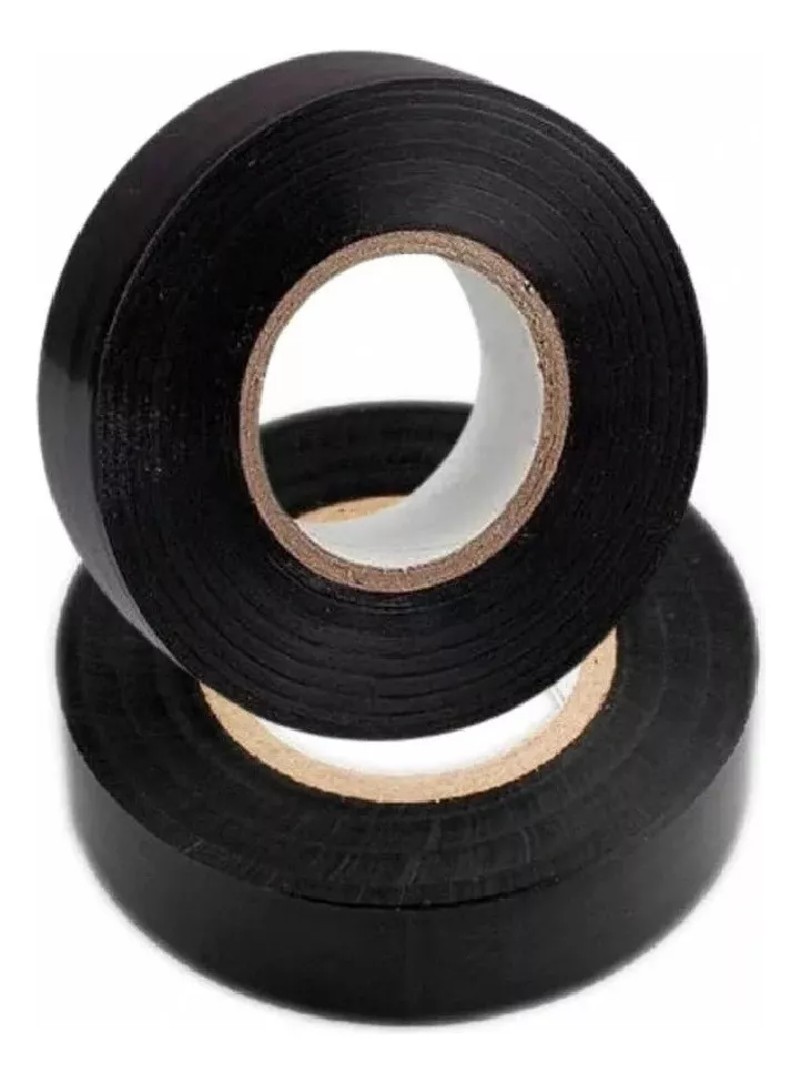Cinta Aisladora Negra Liso Pvc 17mm X 6.4m Aislante