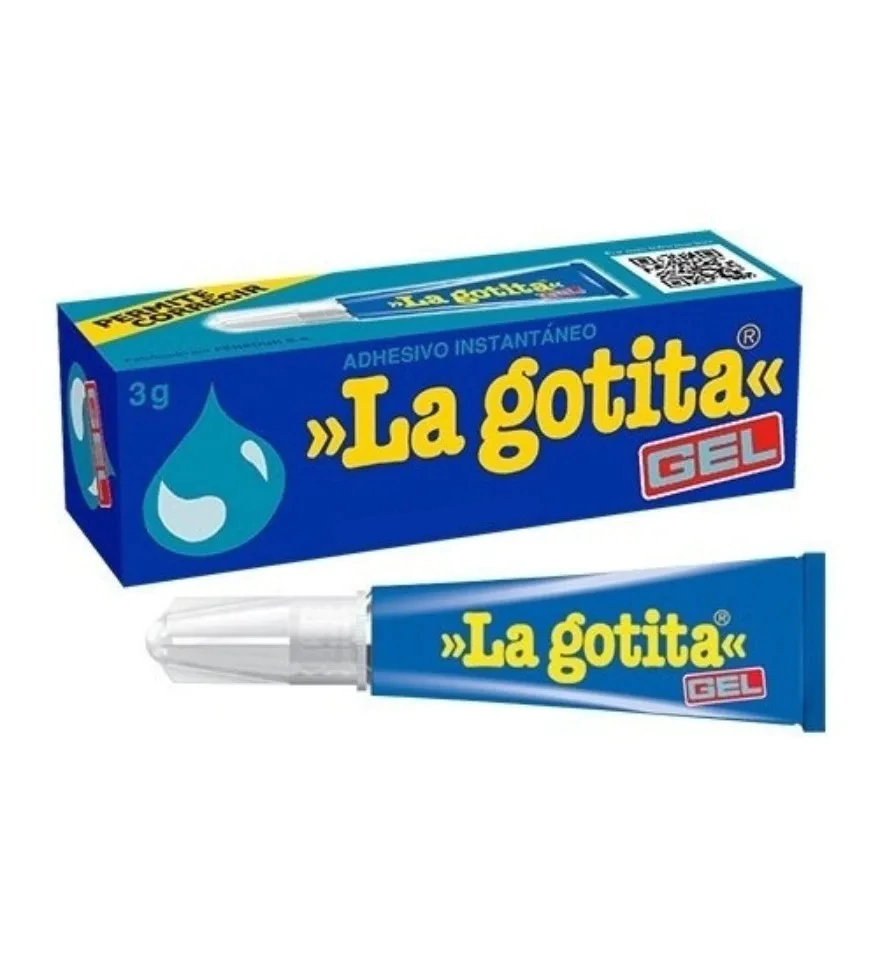 Adhesivo Pegamento Instantáneo La Gotita Gel 3 Grs