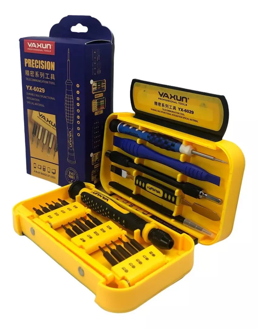 Kit Destornilladores Herramientas Yaxun 6029B 21 Piezas Celular Tablet