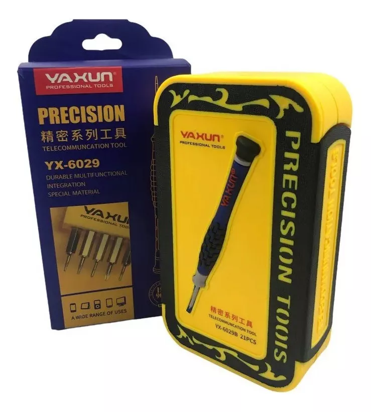 Kit Destornilladores Herramientas Yaxun 6029B 21 Piezas Celular Tablet