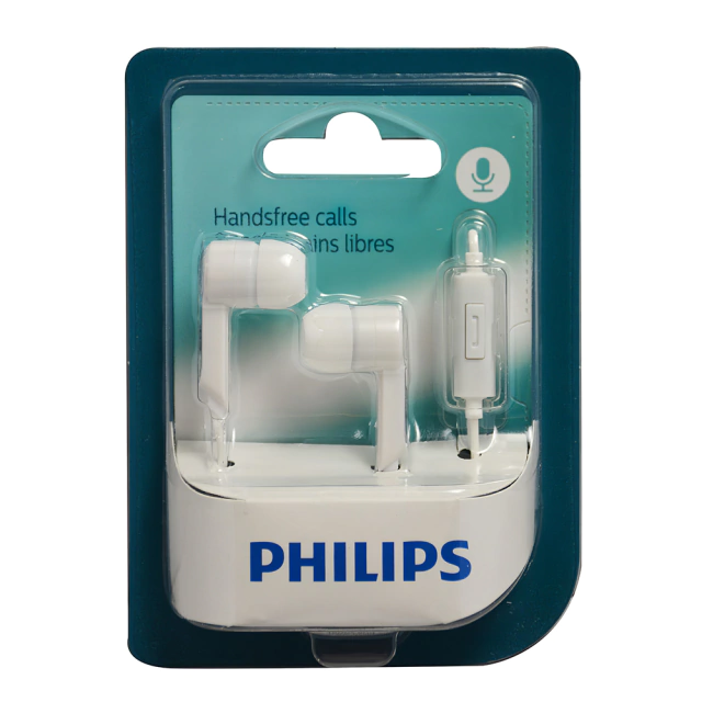 Auriculares In-Ear Philips Extra Bass Silicona Blanco