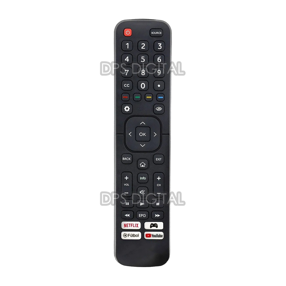 (LCD-564) Control Remoto Smart TV Para EN2CC27B Top House Hisense Noblex
