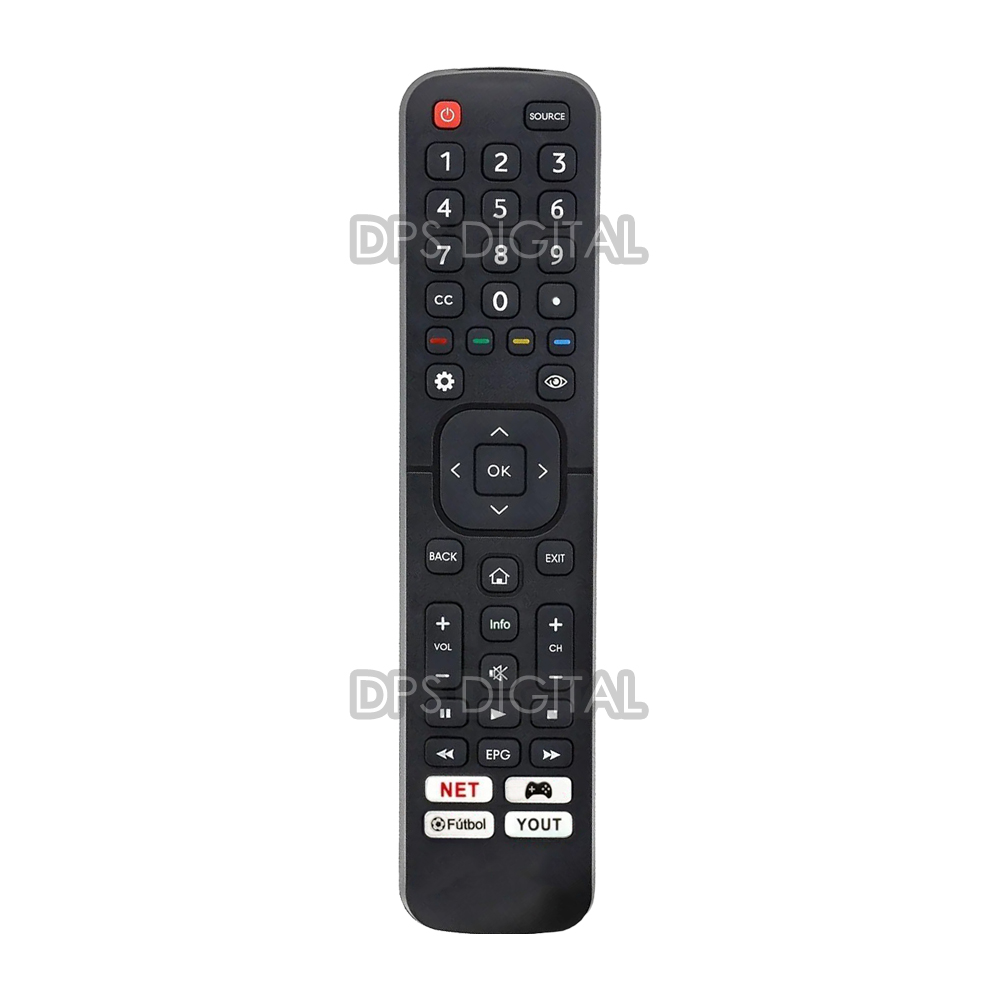 (LCD-564) Control Remoto Smart TV Para EN2CC27B Top House Hisense Noblex