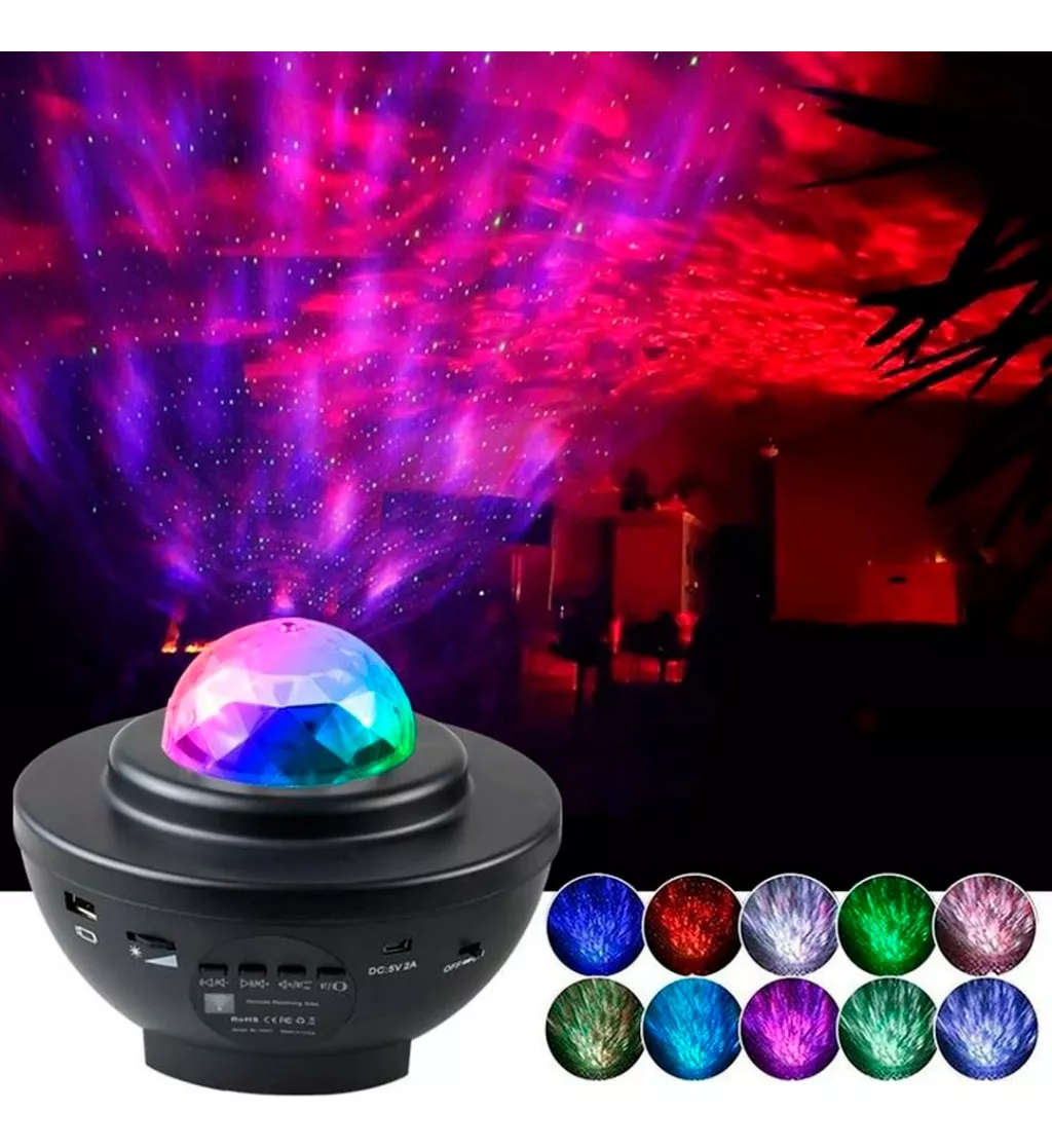Proyector LED Estrellas Galaxia Bluetooth Parlante TikTok