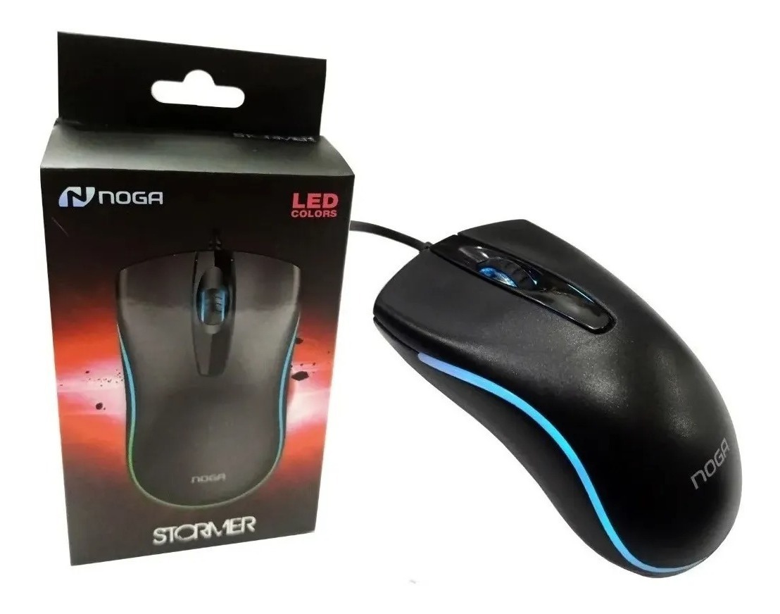 Mouse Gamer Noga Stormer Retroiluminado ST-900 1000 dpi USB