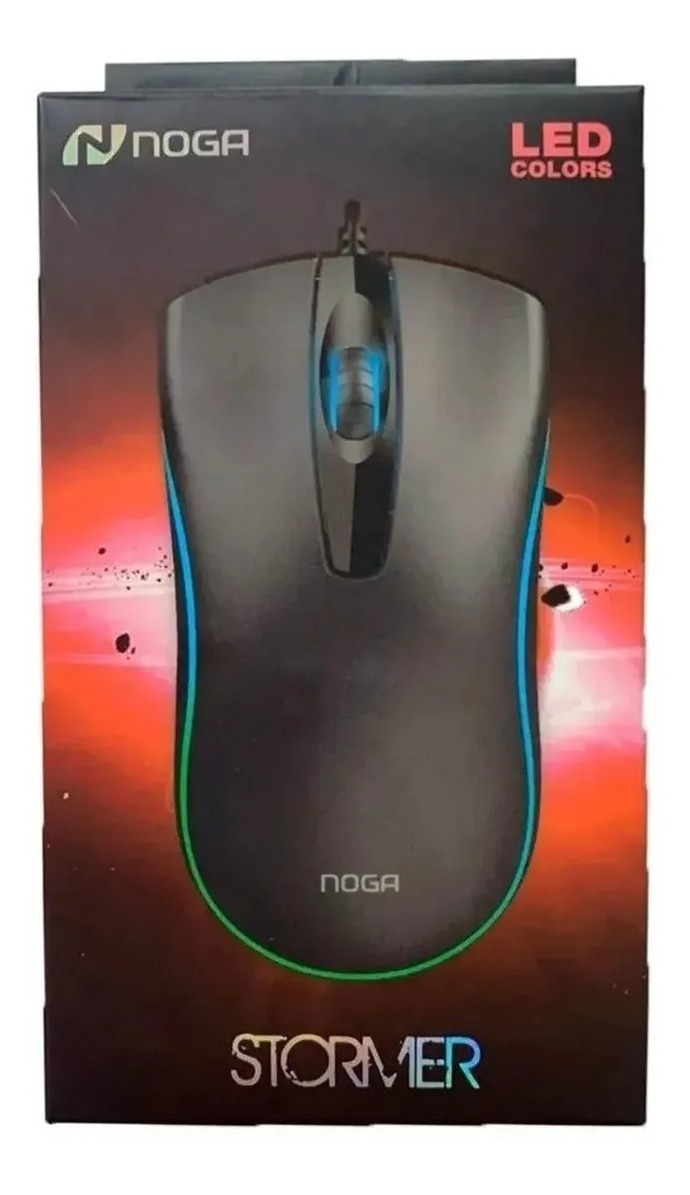 Mouse Gamer Noga Stormer Retroiluminado ST-900 1000 dpi USB