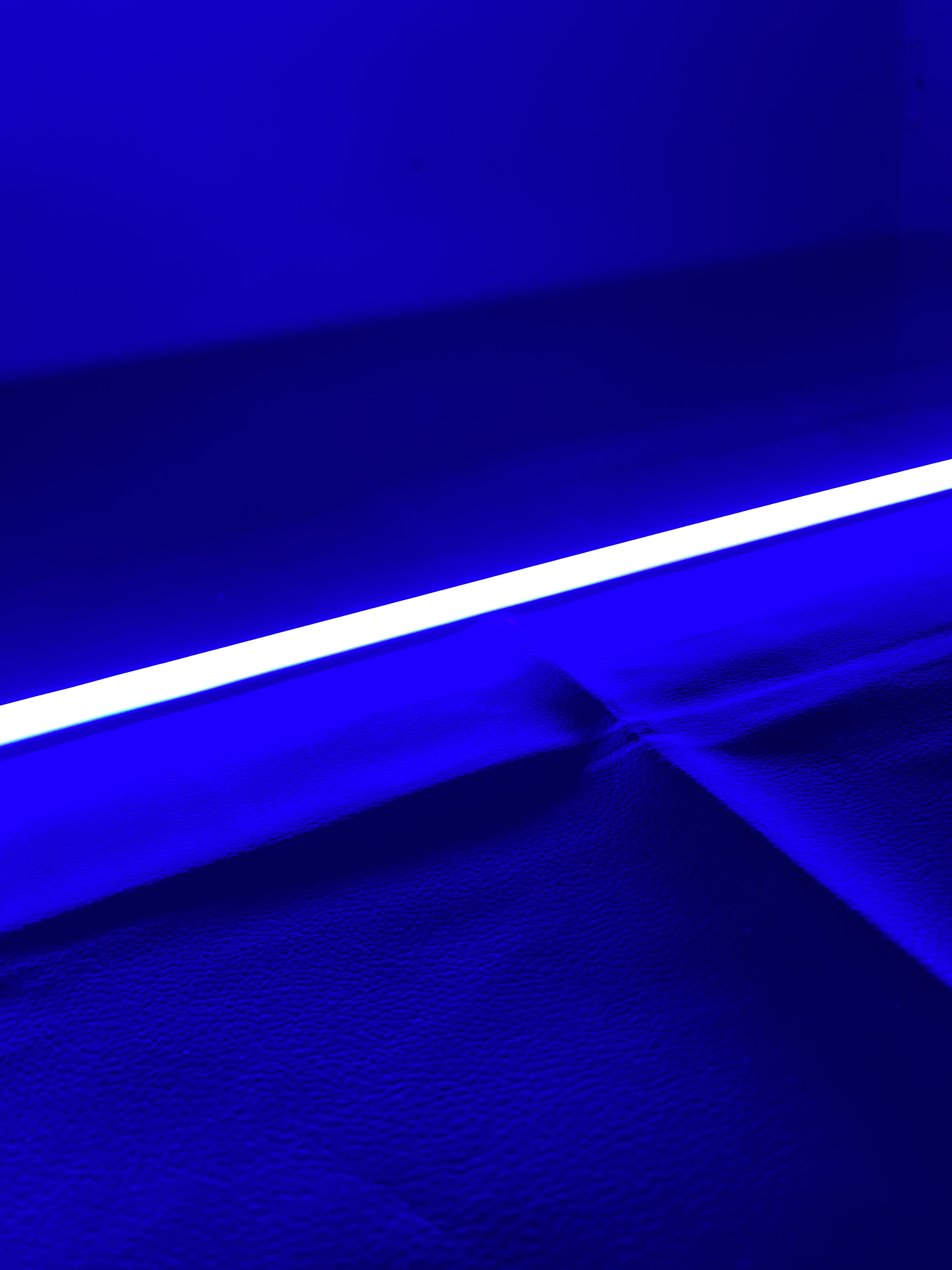 Tira Rígida 72 Leds 1 Metro Con Perfil Aluminio 220 V Azul