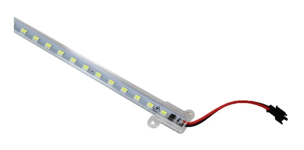 Perfil Aluminio Bajo Mesada Led 220V 0.5m Alta Potencia Blanco Frío