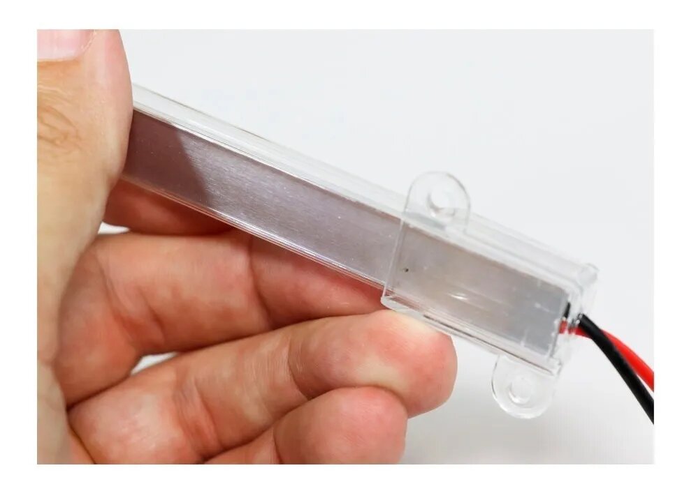 Tira Rígida 72 Leds 1 Metro Con Perfil Aluminio 220 V Azul