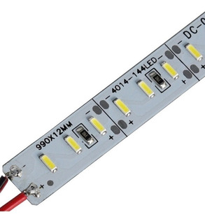 Perfil Aluminio Bajo Mesada Led 12v 1m Alta Potencia Blanco Frío