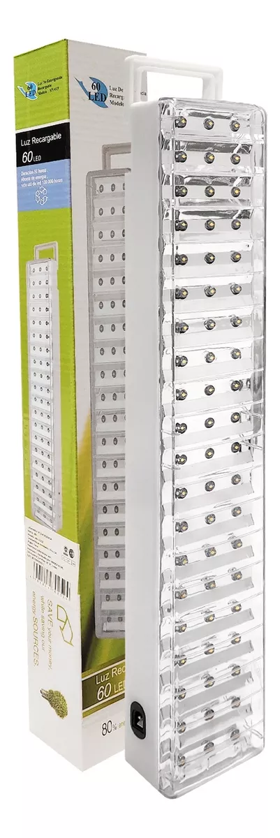 Luces Luz De Emergencia 60 Leds Recargable Con Cable Usb