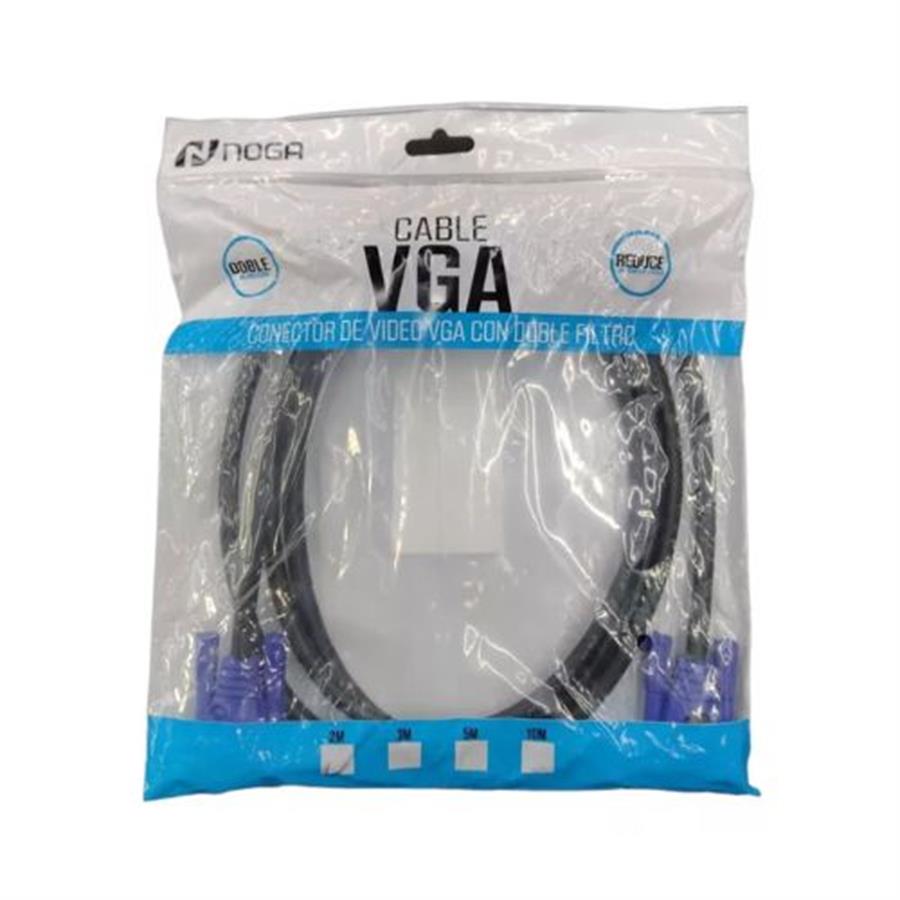 Cable VGA a VGA Video Macho PC Monitor Notebook Noga 2 mts