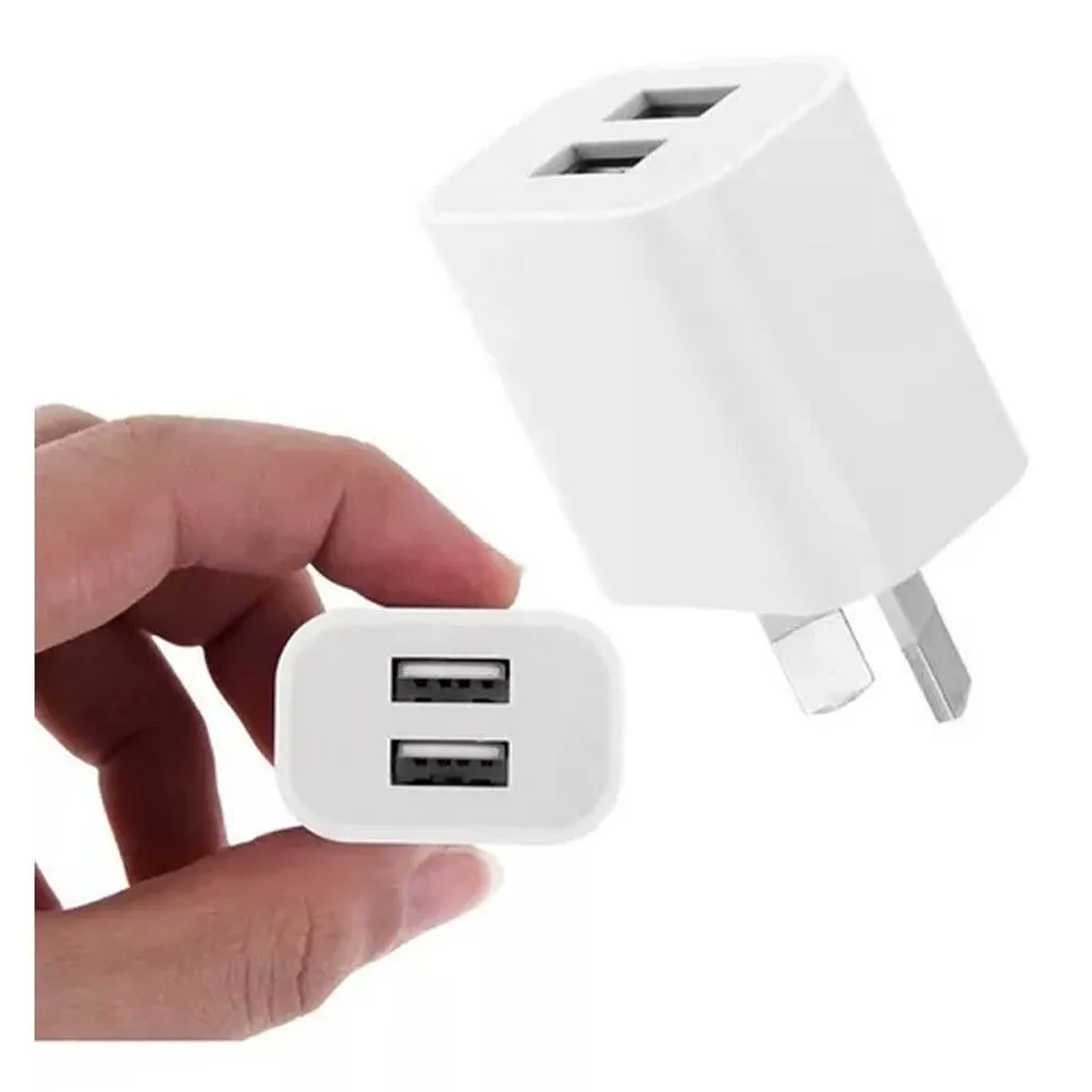 Cargador Celular Carga Rápida 4.8 A 2 Puertos USB + Cable Desmontable Tipo C RC5004800B