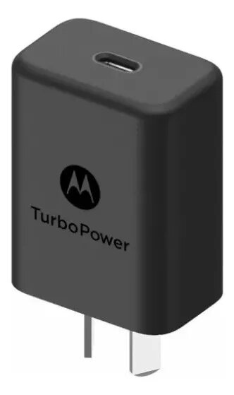 Cargador Motorola Turbo Power 30W Entrada Tipo C 30 W Color Black