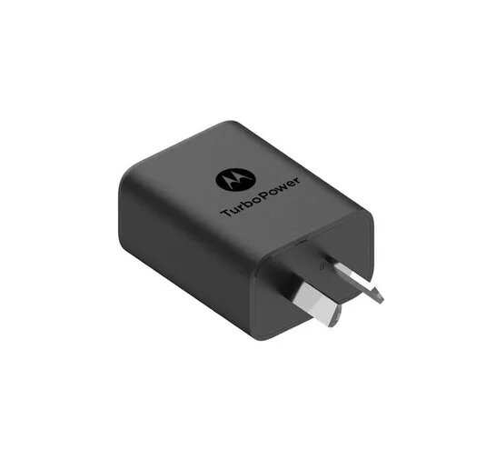 Cargador Motorola Turbo Power 30W Entrada Tipo C 30 W Color Black