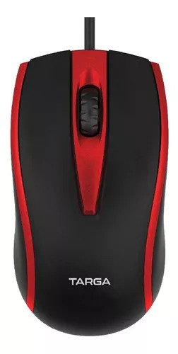 Mouse USB óptico Targa TG-M50 Rojo 1200 dpi Cable 1.35 mts