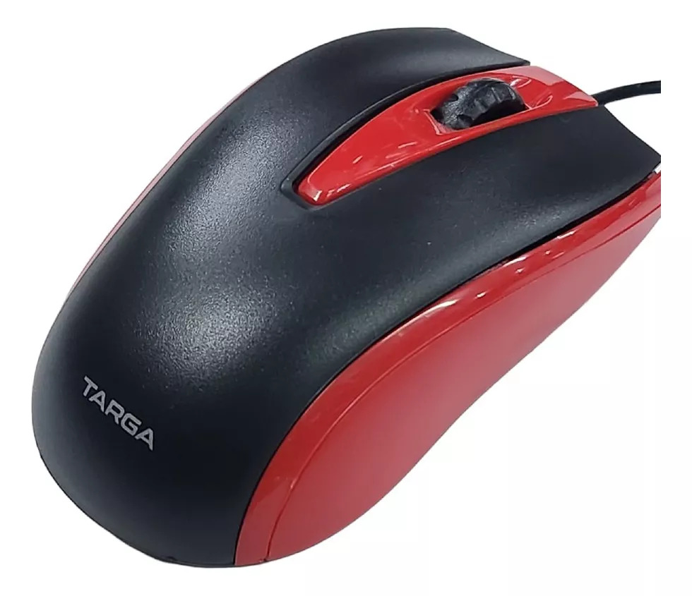 Mouse USB óptico Targa TG-M50 Rojo 1200 dpi Cable 1.35 mts