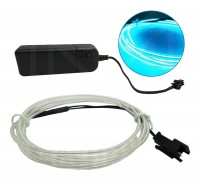 Hilo De Neón Led (el Wire) Con Inverter 3v Tuning 1 Metro Azul